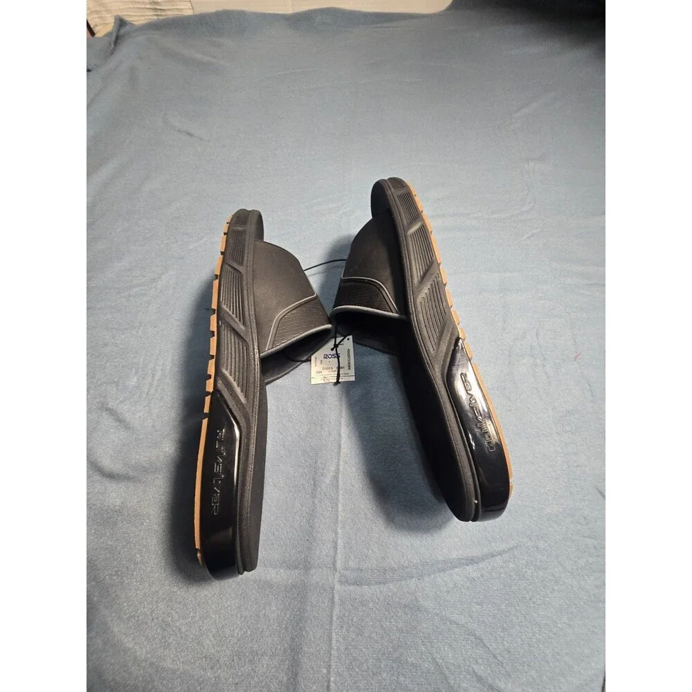 Quiksilver Hydrobound Slide Sandals Men’s Size 11 Black Comfort Slides NWT